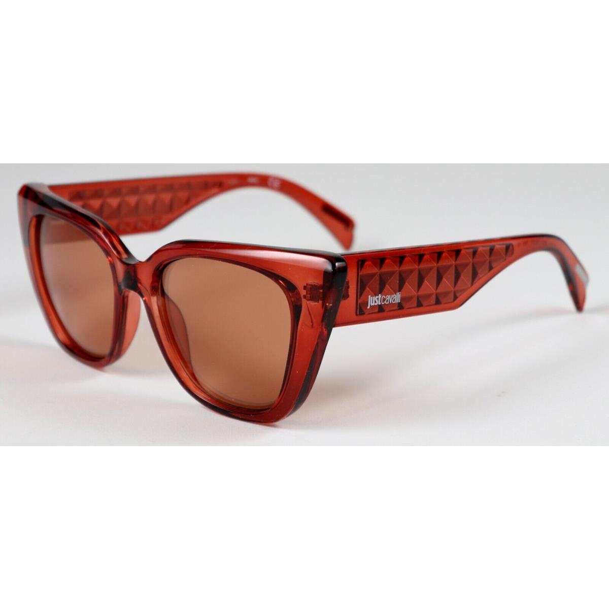 Just Cavalli Shiny Red 53MM Cat Eye Transparent Sunglasses JC782S 66U