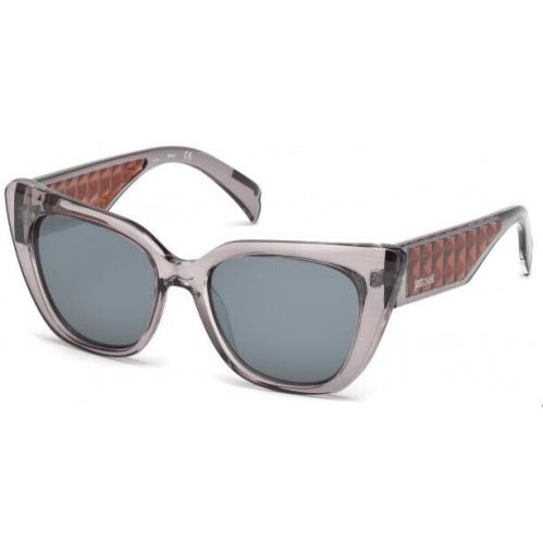 Just Cavalli Shiny Grey 53MM Cat Eye Transparent Sunglasses JC782S 20C