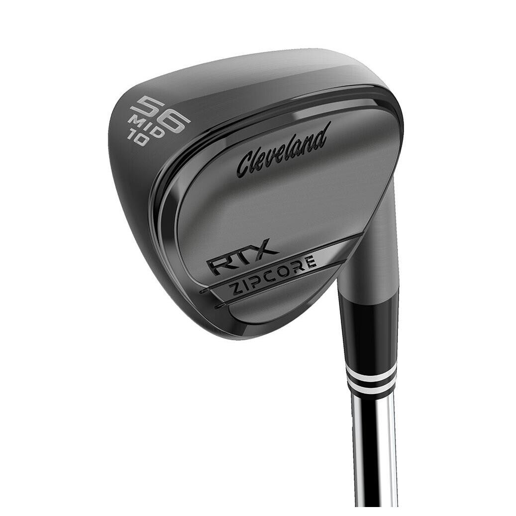 Cleveland Rtx Zipcore Mid Wedge 60 10 Black Satin Steelfiber Stiff - Gold