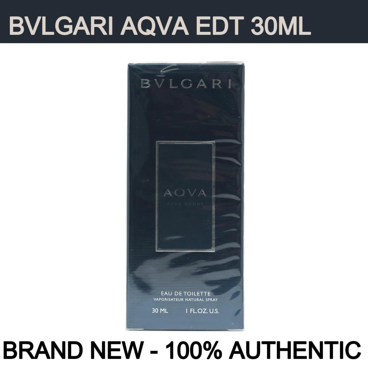 Bvlgari Aqva Men`s Eau de Toilette 1oz Spray 30ml