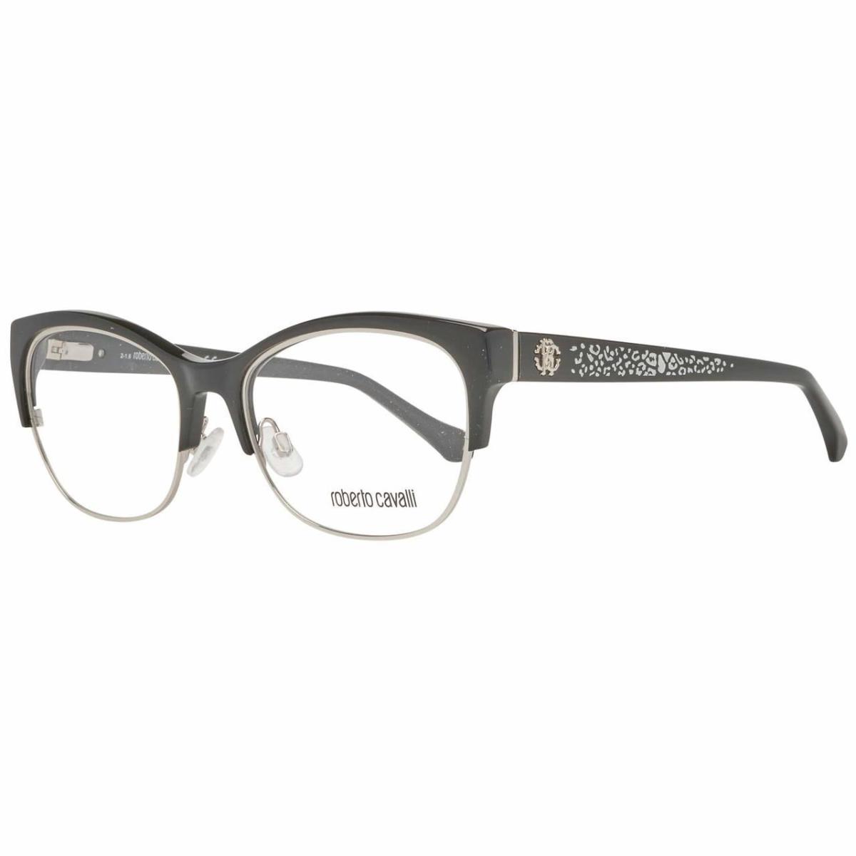 Roberto Cavalli Designer Reading Glasses RC5023-001-54 mm Black Silver