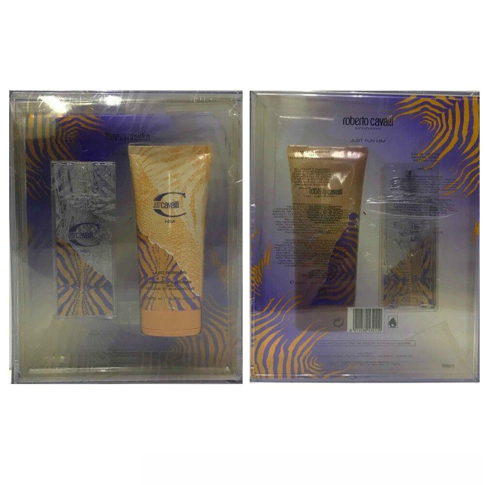 Just Cavalli Him by Roberto Cavalli 2 Oz Eau De Toilette Spray 2 PC Set