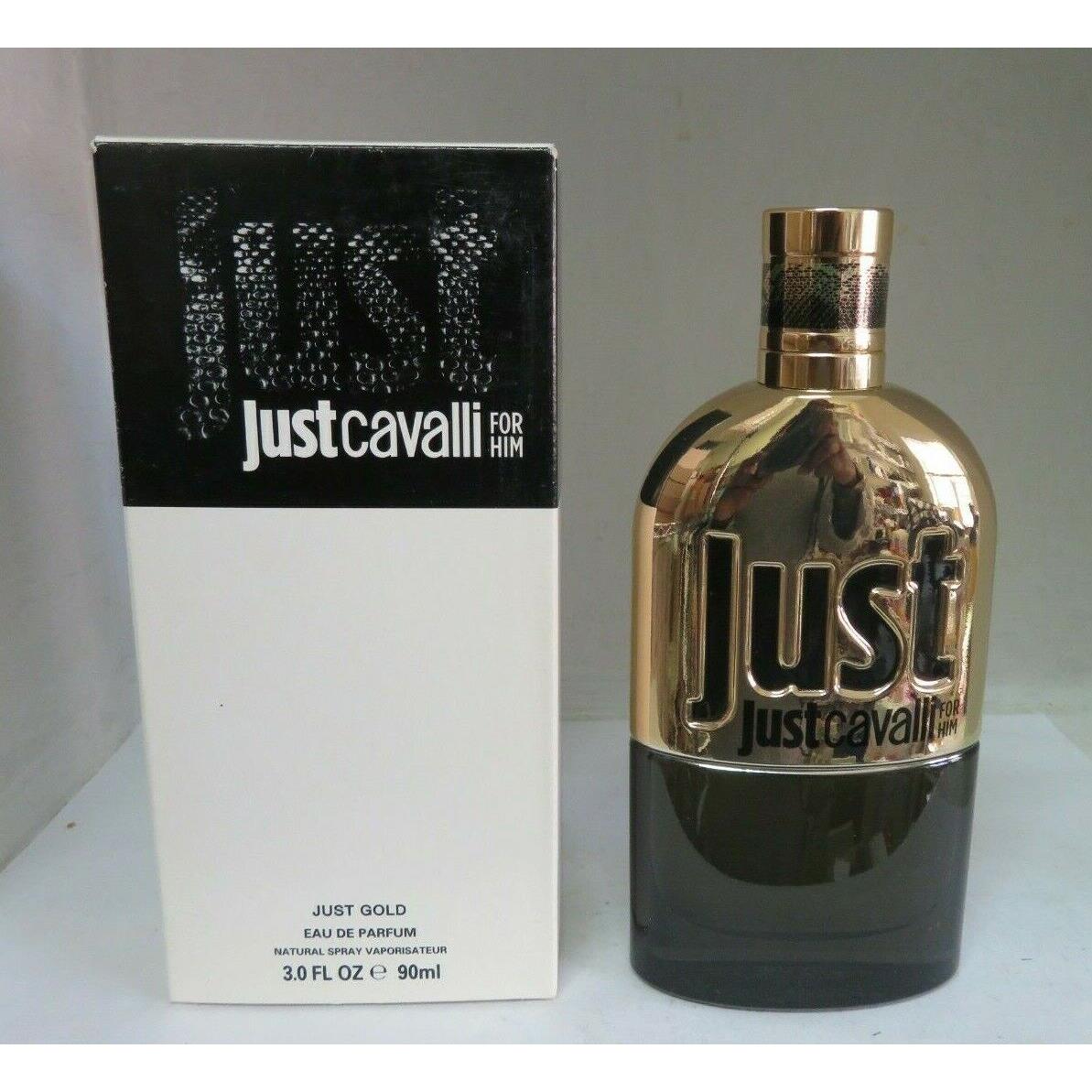 Just Cavalli For Him Just Gold 3.0 oz/90 ml Eau DE Parfum Spray TT