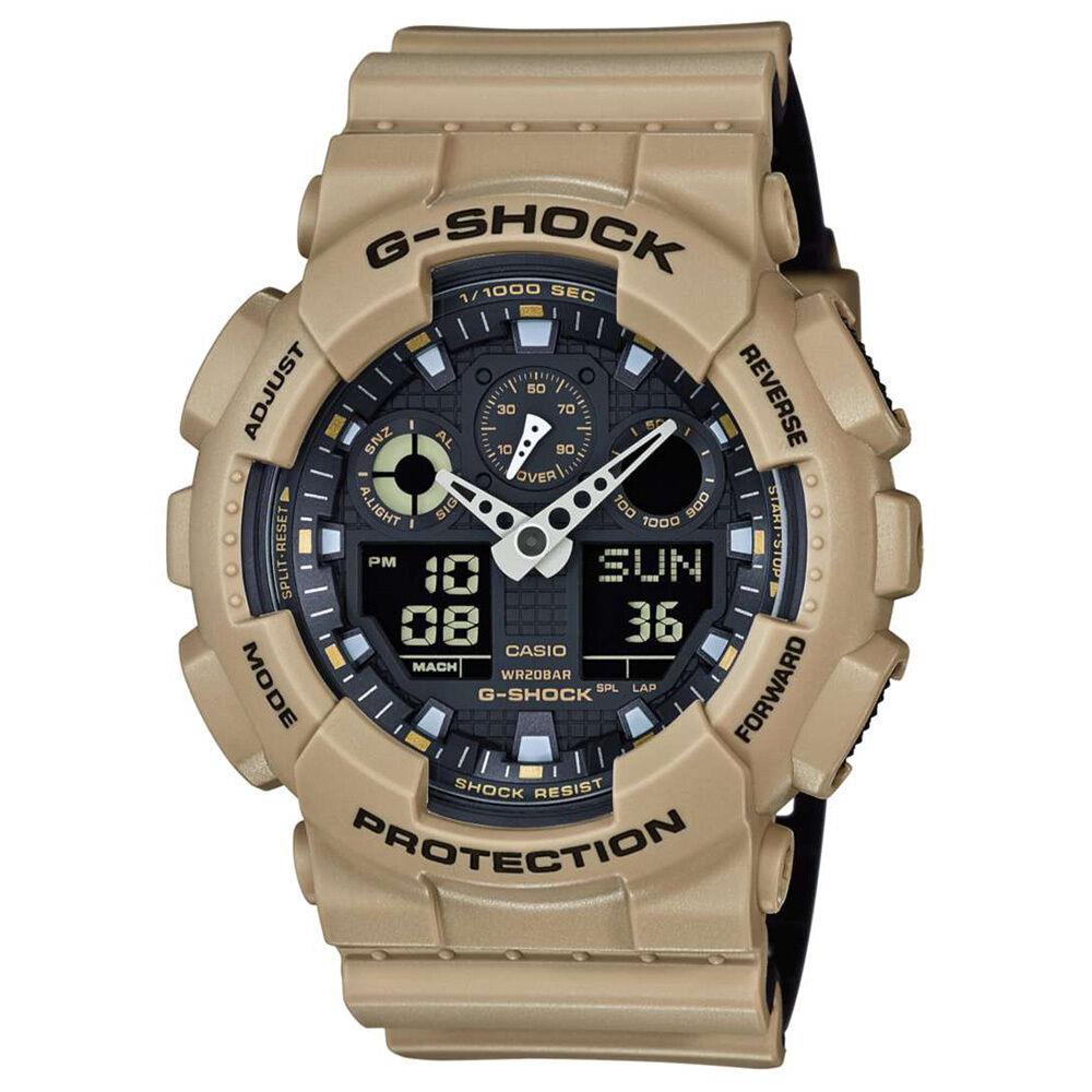 New- Casio G-shock Tan Magnetic Resistance Watch GA100L-8A