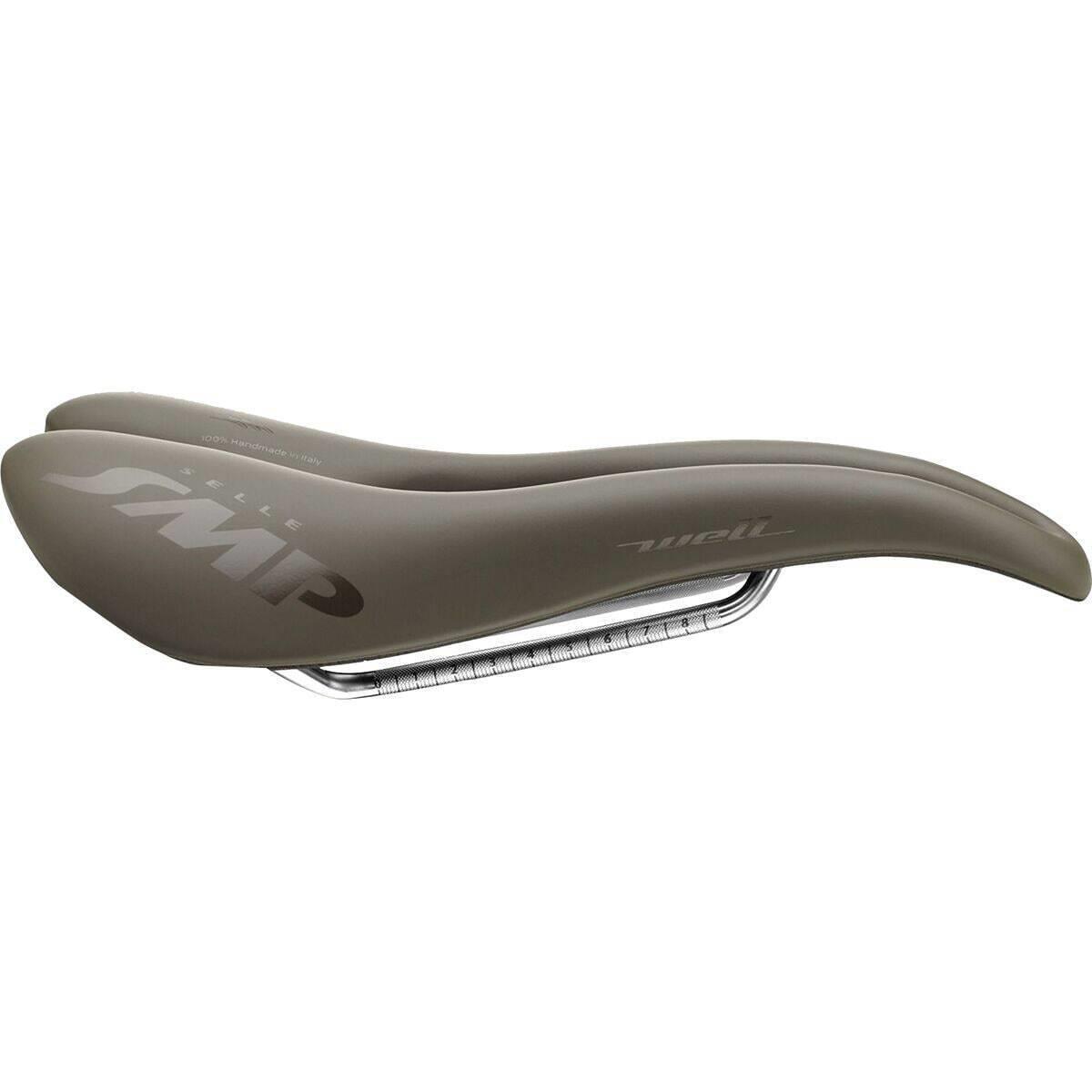 Selle Smp Well with Carbon Rail Saddle Grey-brown Gravel 144mm