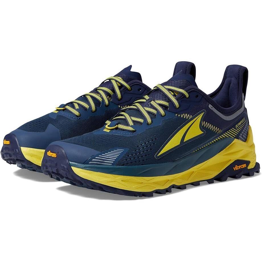 Altra Olympus 5 Trail Running Men`s Size 12 Navy/yellow AL0A7R6P445-120