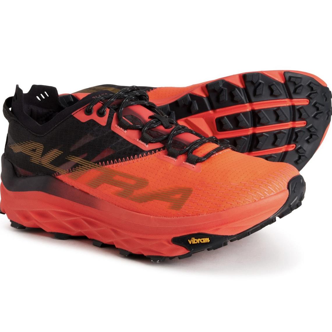 Altra Women`s Mont Blanc Trail Running Shoes - Coral/Black