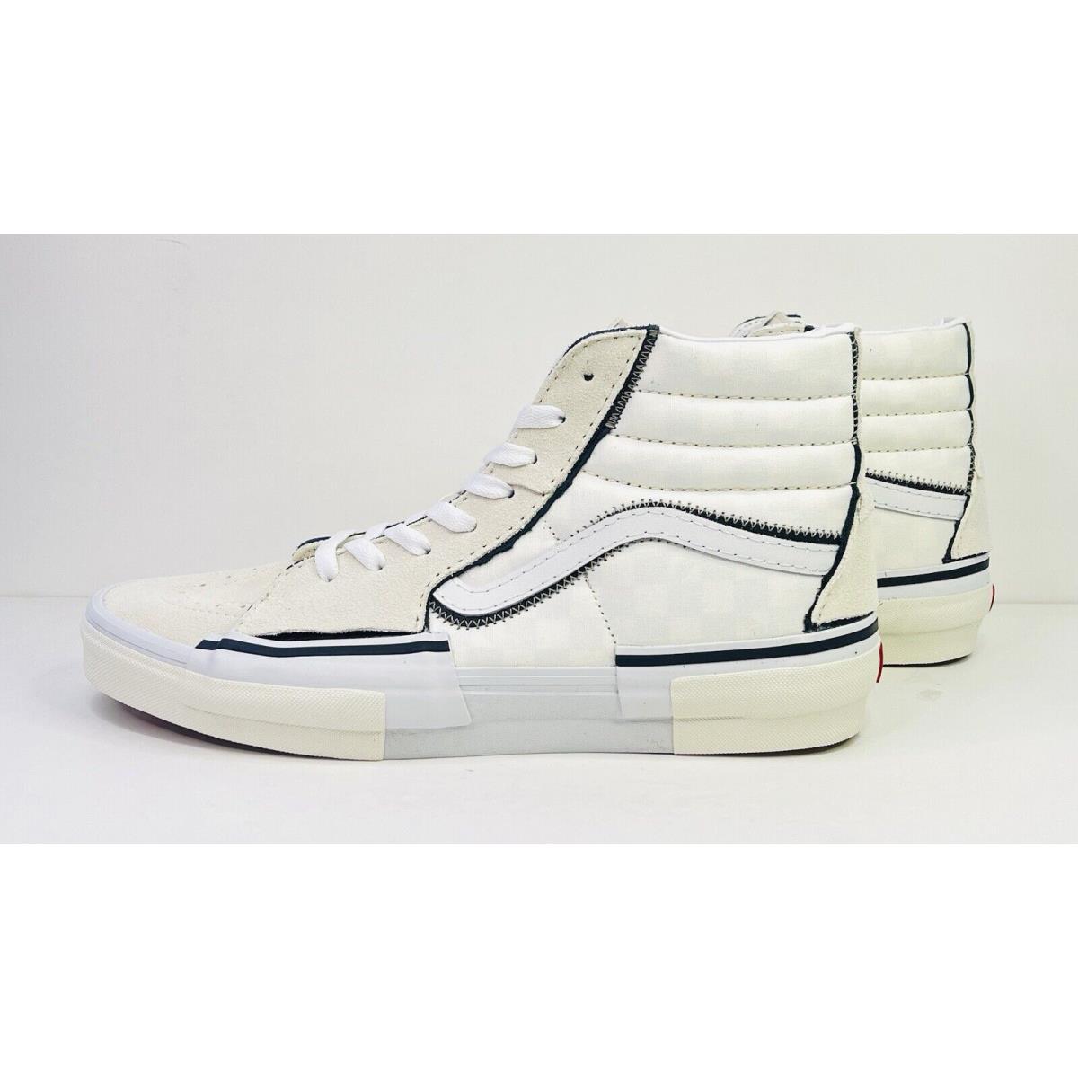 Vans Men`s Sk8-Hi Reconstruct Sneakers Marshmallow White Size 13