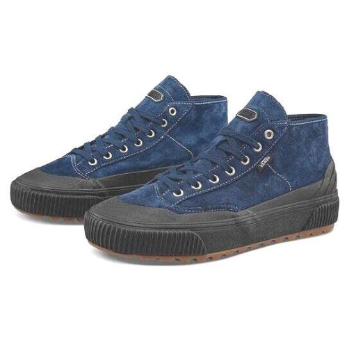 Vans Destruct Mid MTE-1 Suede Unisex Men Size 6.5 = Women Size 8 Shoes Blue