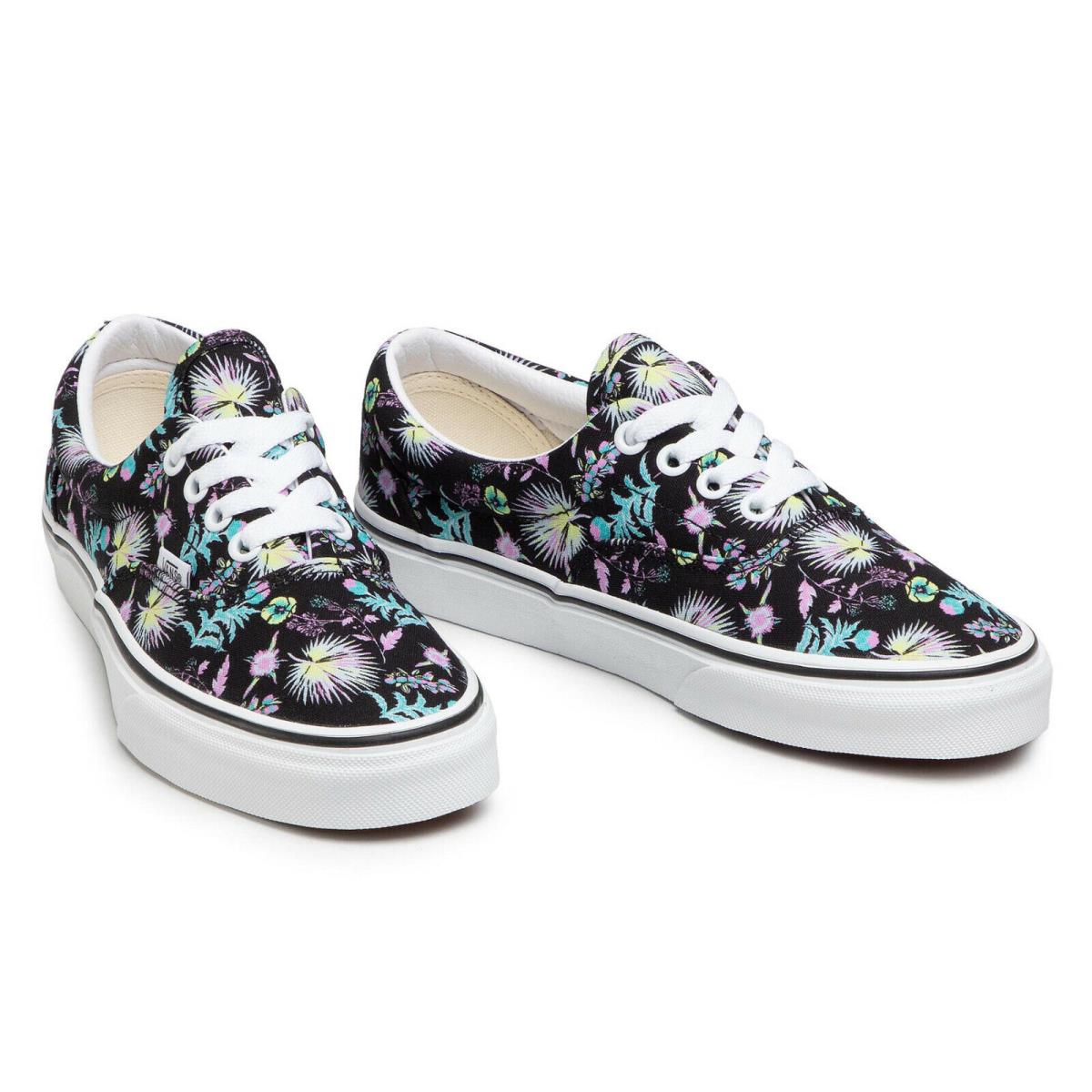 Vans Era Paradise Floral Lace Unisex Men Size 5.5 = Women Size 7 Shoes Black