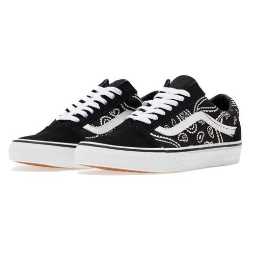 Vans Old Skool Peace Paisley Skate Lace-up Trainers Men Shoes Black Size 13