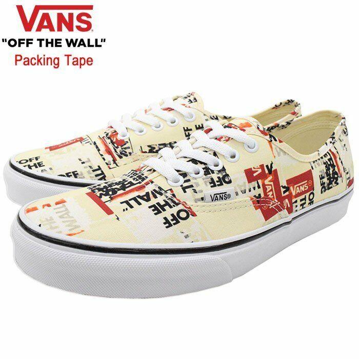 Vans Packing Tape Prints Unisex Men Size 8 = Women Size 9.5 Shoes