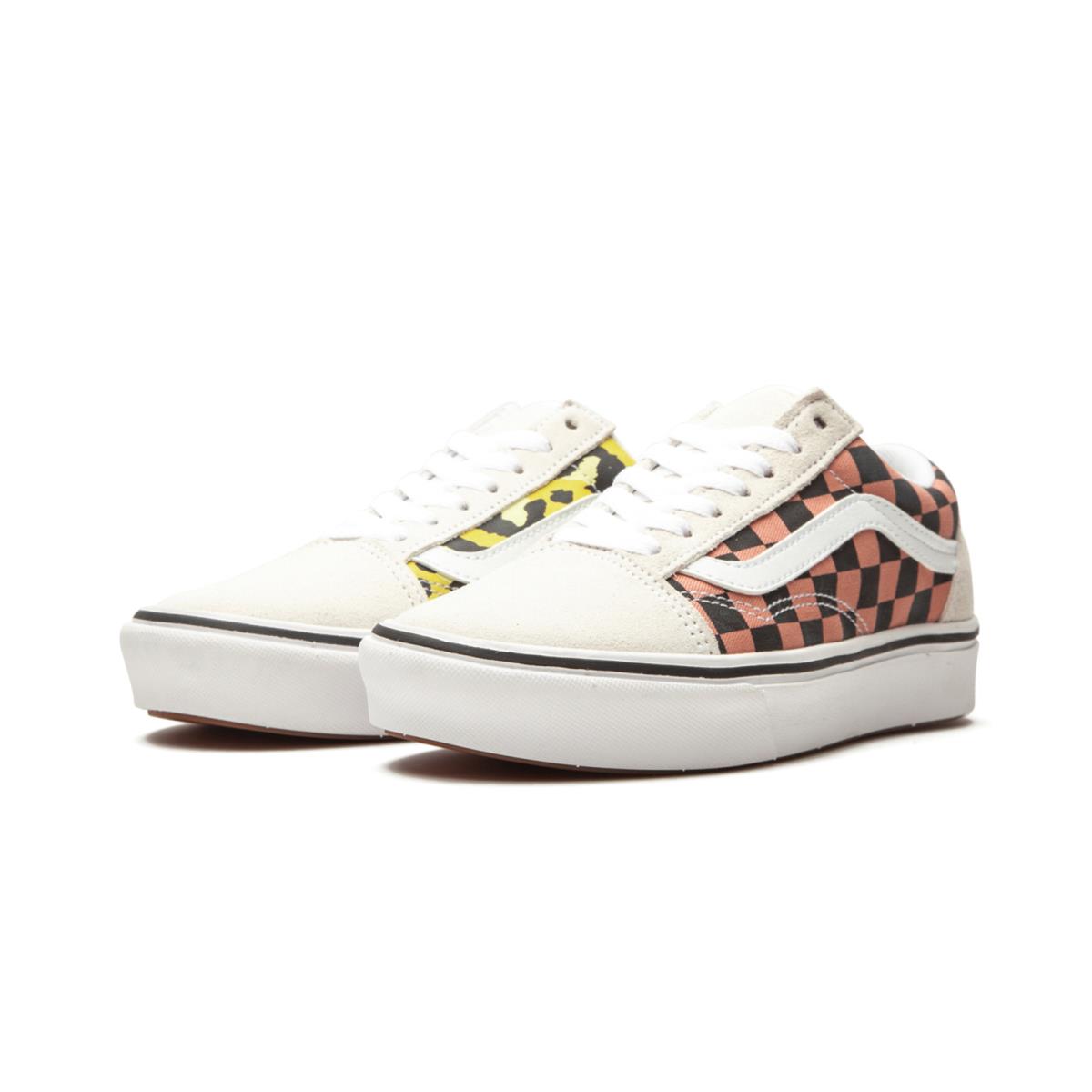 Vans Comfycush Old Skool Check Leopard Unisex Men SZ 6.5 / Women SZ 8 Shoes