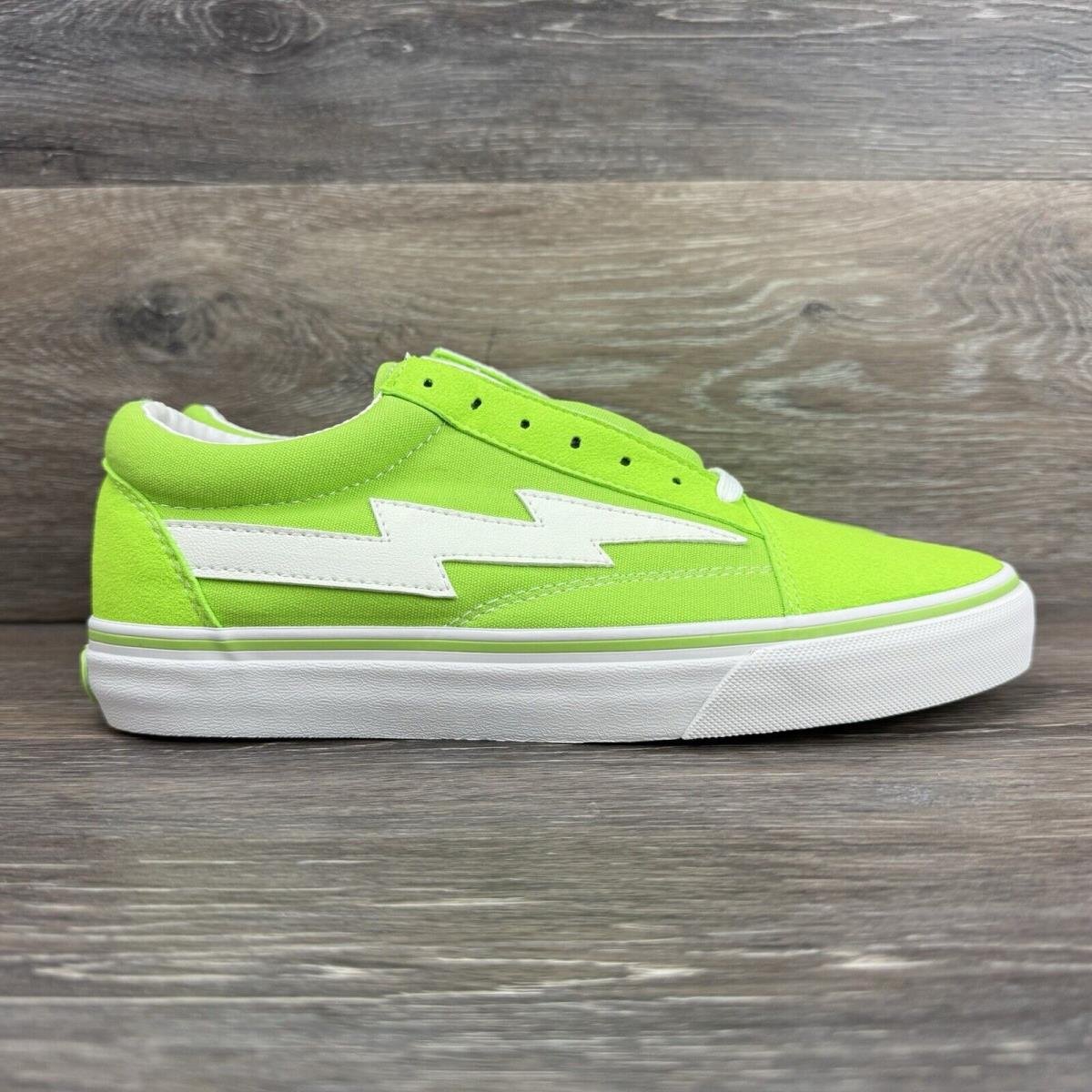 Vans Shoes Men Size 7 Revenge x Storm Bolt Green White Lace up Sneaker Lightning SporTipTop