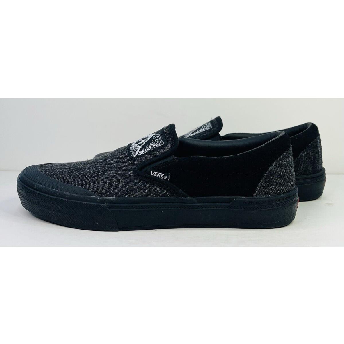 Vans Bmx Slip-on Fast and Loose Black Popcush Shoe`s Men`s Size 8