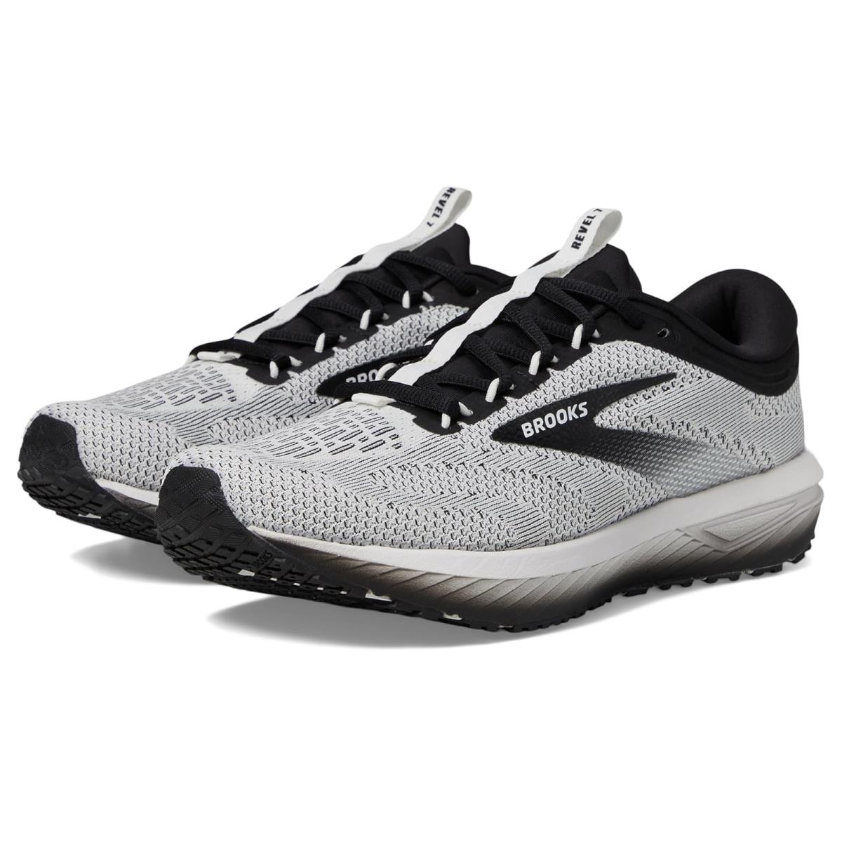 Man`s Sneakers Athletic Shoes Brooks Revel 7 White/Black