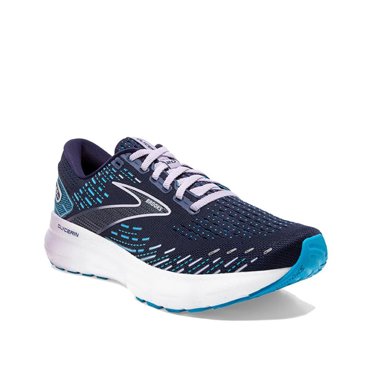 Woman`s Sneakers Brooks Glycerin 20 Running Shoe Peacoat/Ocean Blue