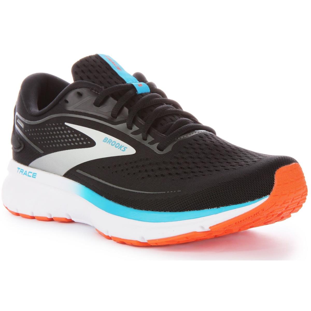 Brooks Trace 2 Mens Sneaker Black Blue Size US 7 - 13