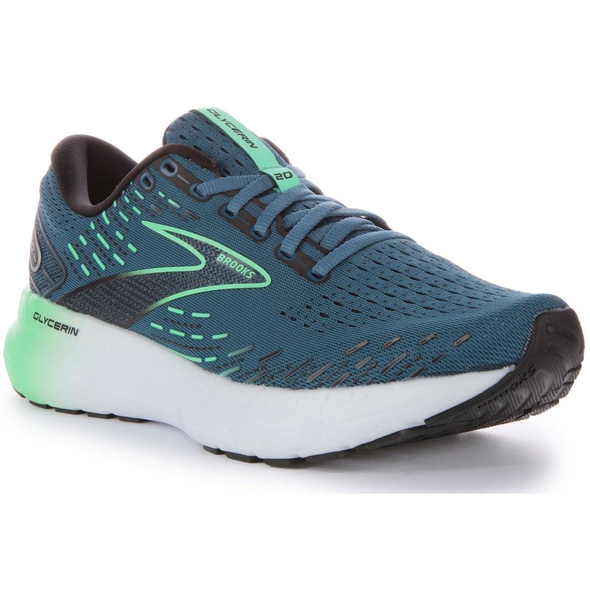 Brooks Glycerine 20 Mens Sneaker Turquoise Size US 7 - 13 - TURQUOISE