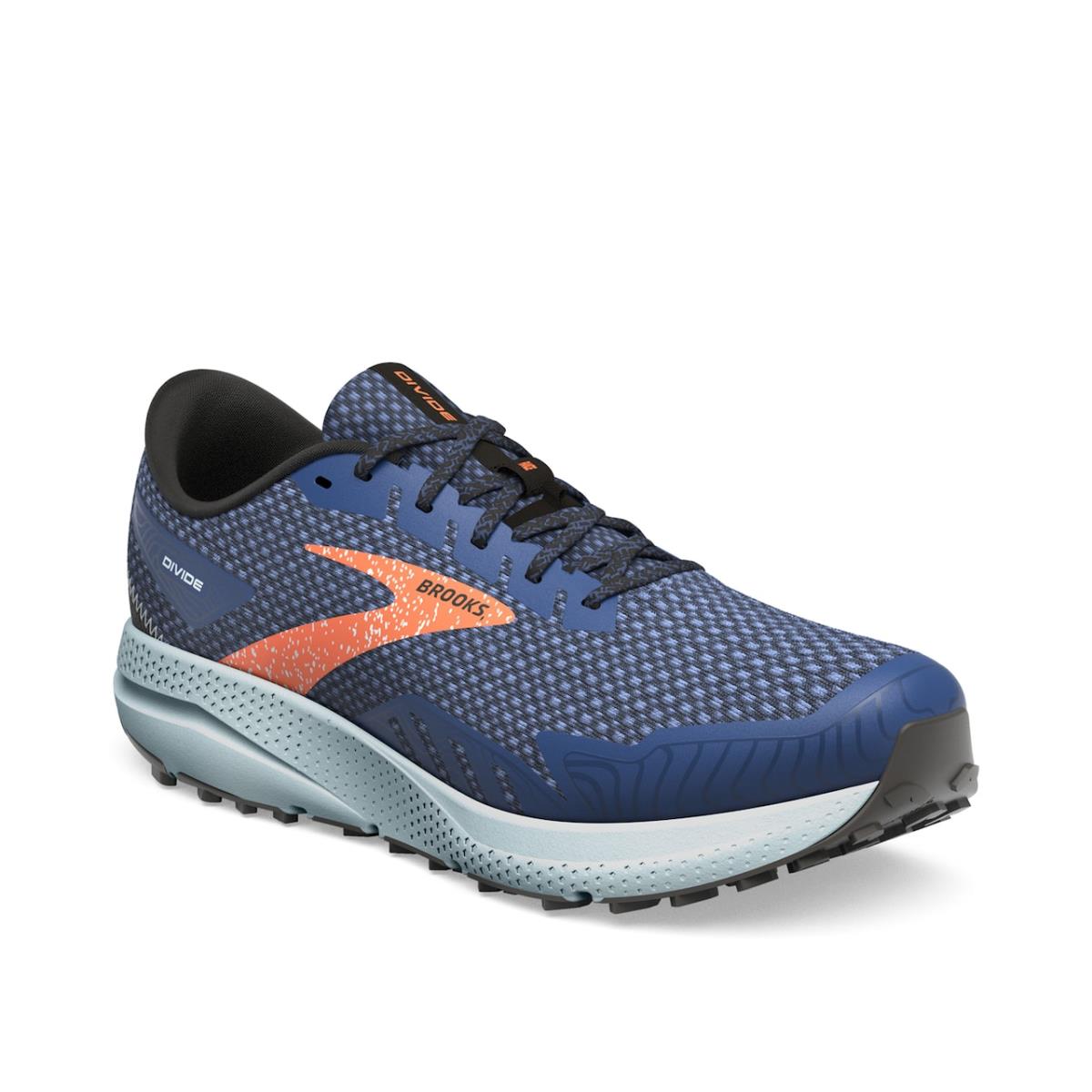 Man`s Sneakers Brooks Divide 4 Trail Running Shoe Navy/Orange