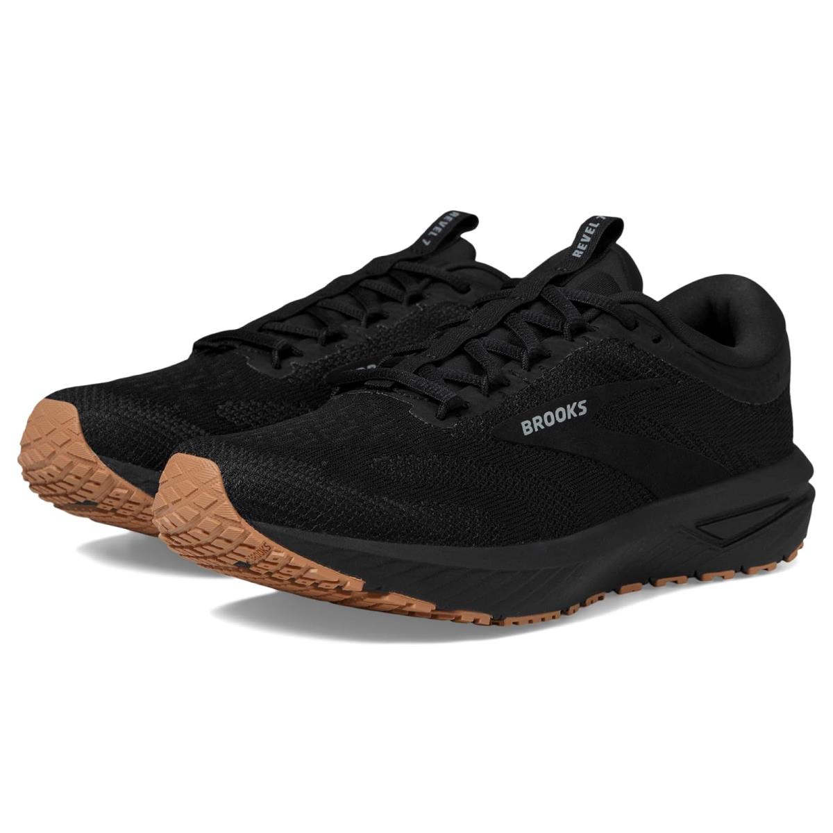 Woman`s Sneakers Athletic Shoes Brooks Revel 7 - Black/Black