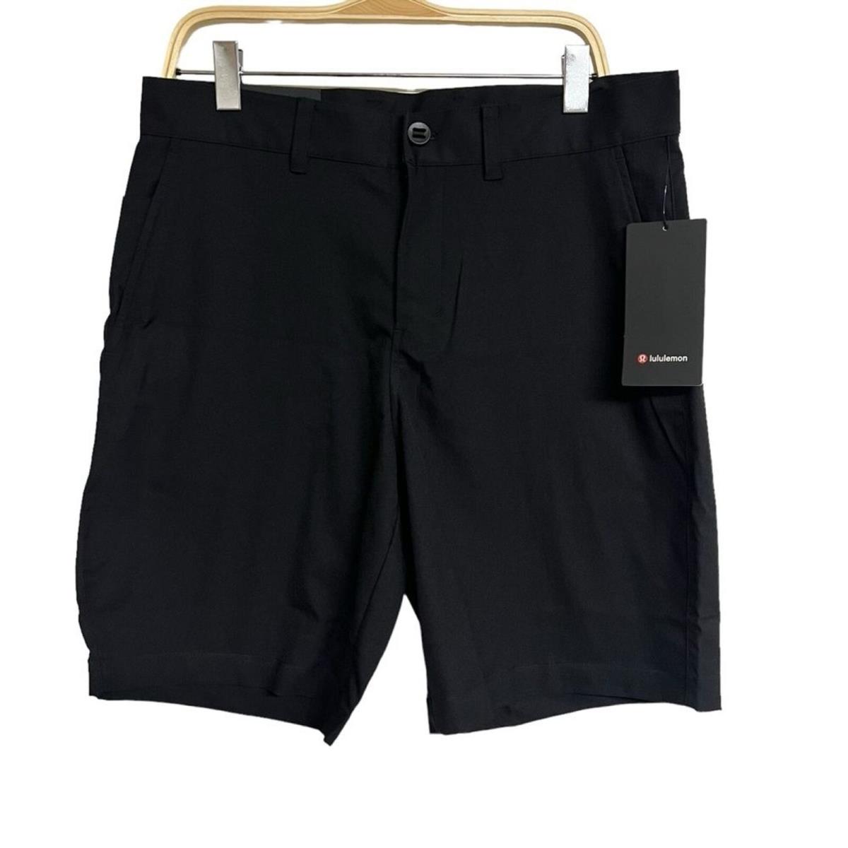 Mens Lululemon Relaxed Fit Twill Shorts 9 in Black