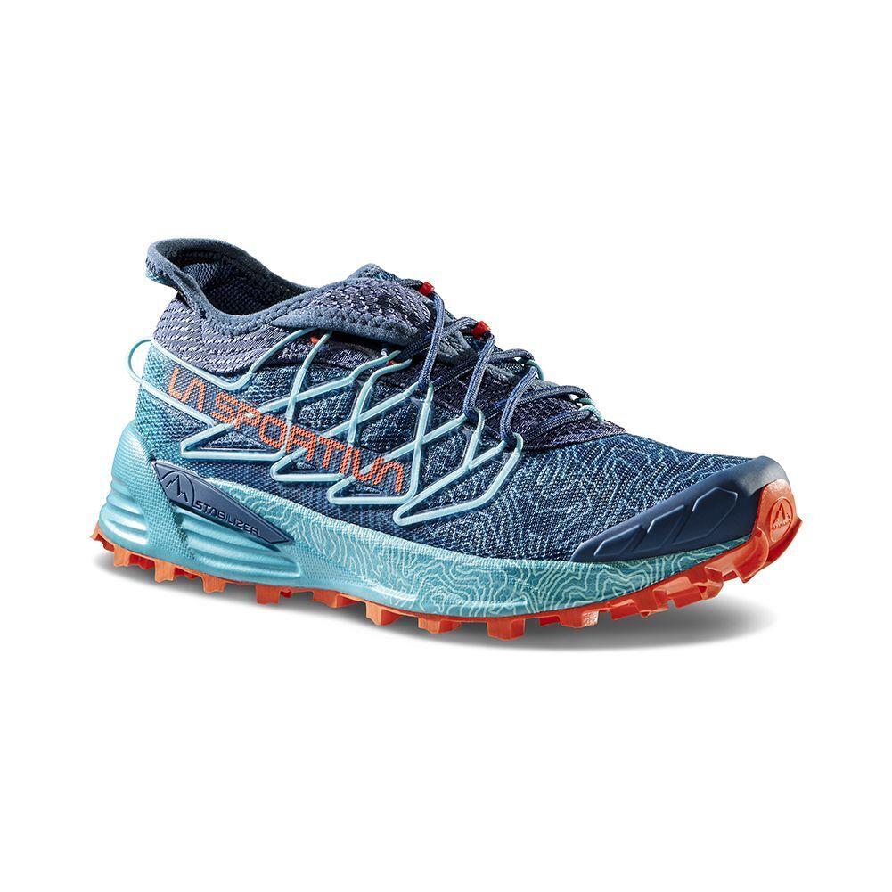 La Sportiva Mutant Women`s Trail Running Shoes Storm Blue/cherry Tomato W39.5