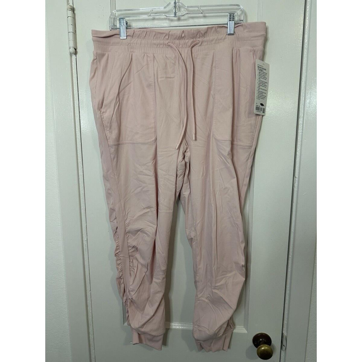 Lululemon Beyond The Studio 7/8 Jogger Long In Pink Mist Size 14