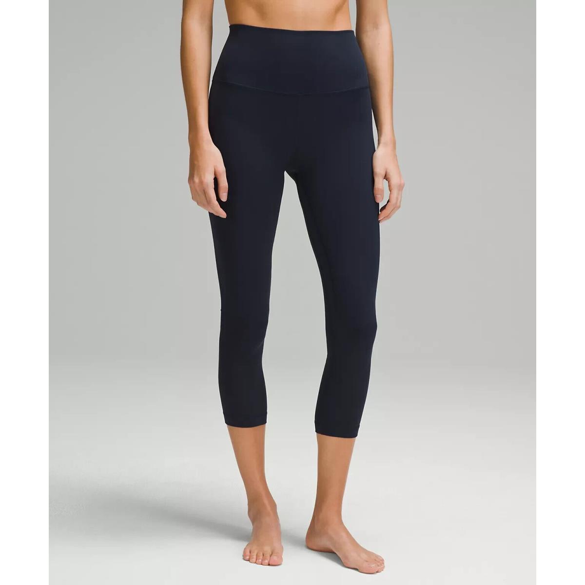 Lululemon Align High-rise Crop 23 True Navy Size 4. LW6BQVS