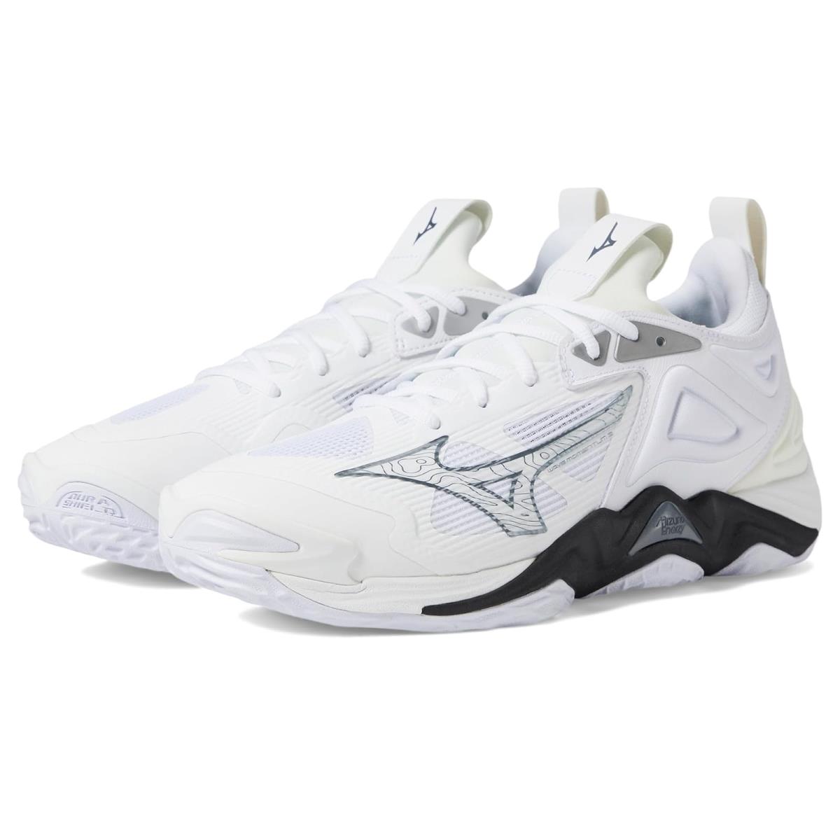 Man`s Sneakers Athletic Shoes Mizuno Wave Momentum 3 White/Black