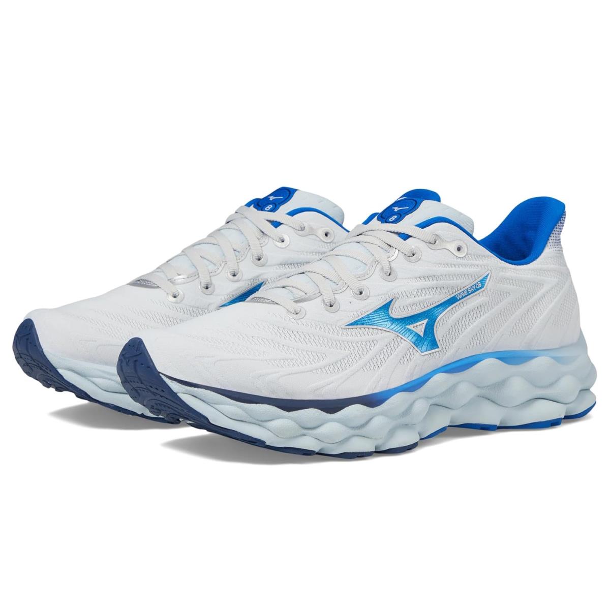 Man`s Sneakers Athletic Shoes Mizuno Wave Sky 8 Plein Air/Laser Blue