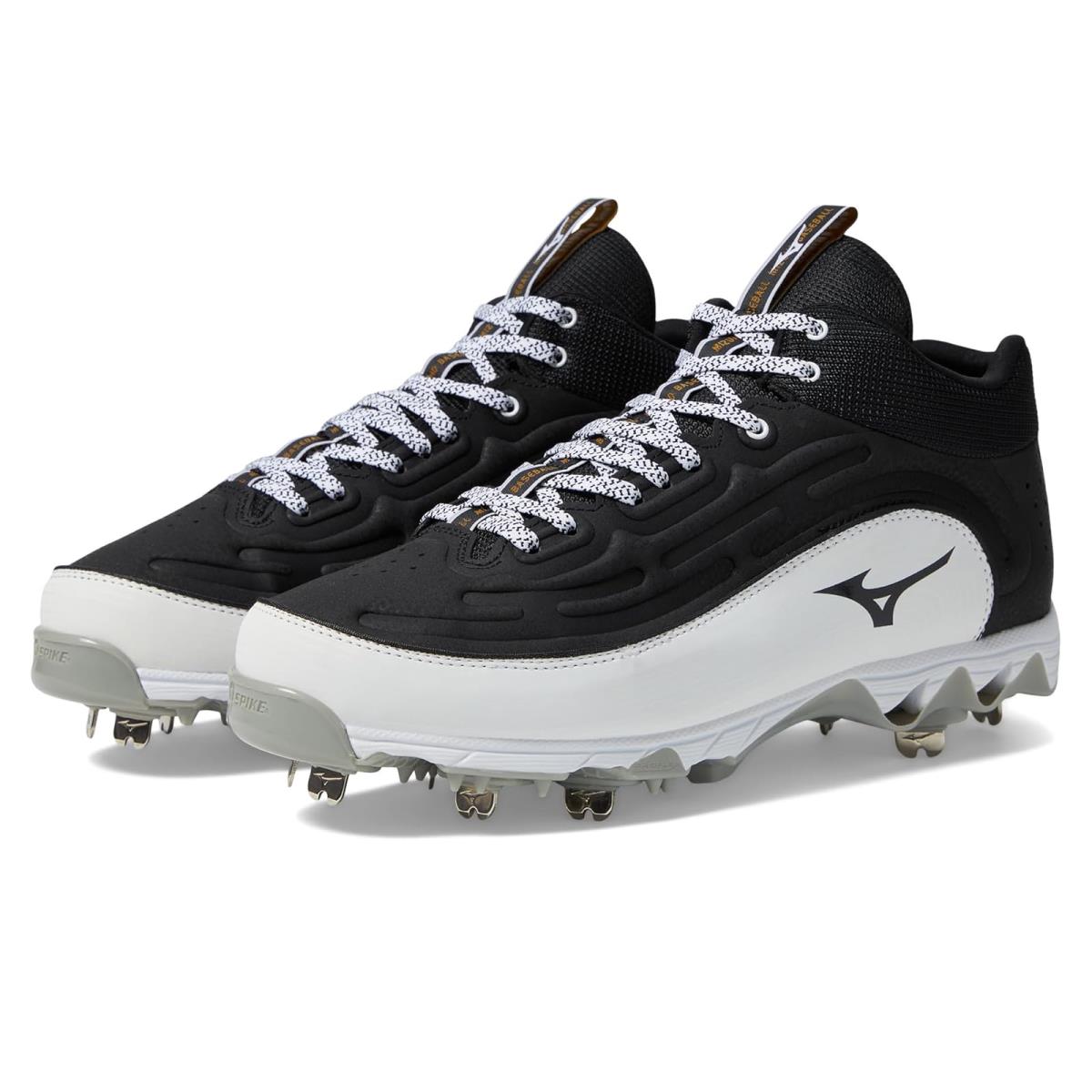 Man`s Sneakers Athletic Shoes Mizuno 9-Spike Ambition 3 Mid Black/White