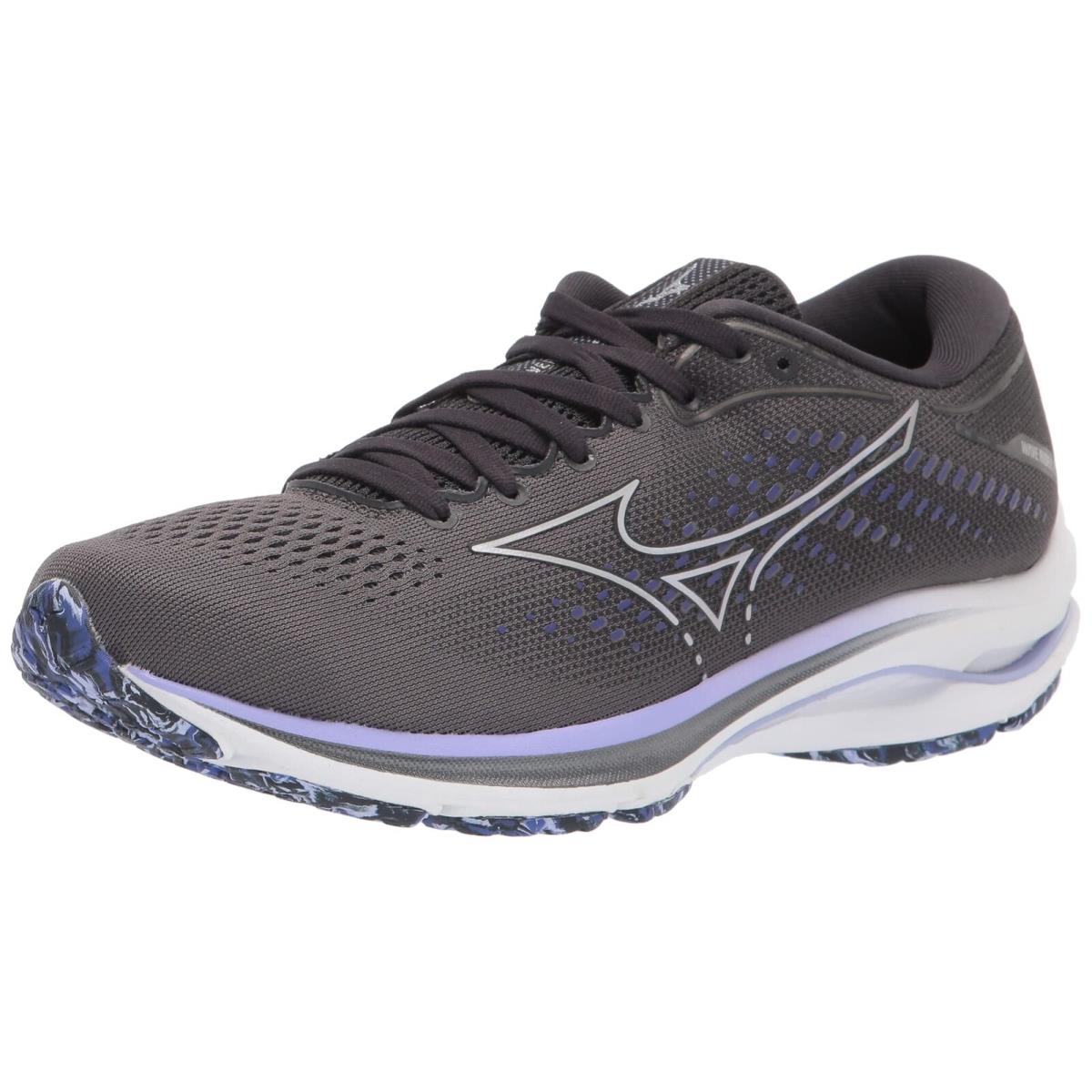 Mizuno Wave Rider 25 Women`s Running Shoe US 6 Blackened Pearl 411323.BPBP