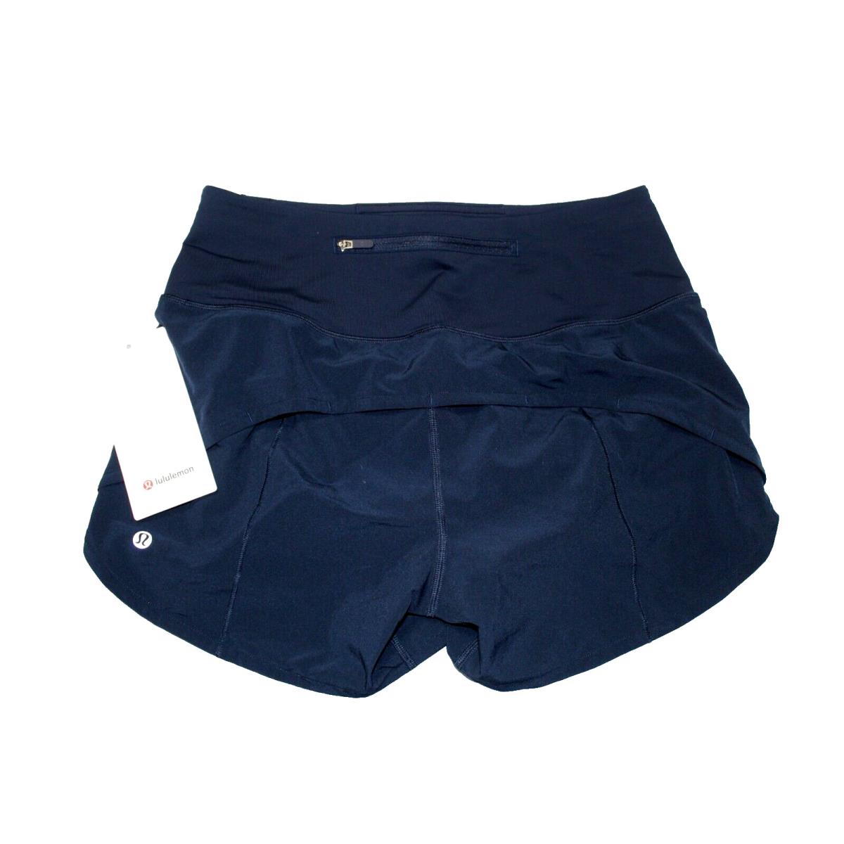 Women`s Lululemon Speed Up Short HR 4 Lined - True Navy Trnv - Size 6