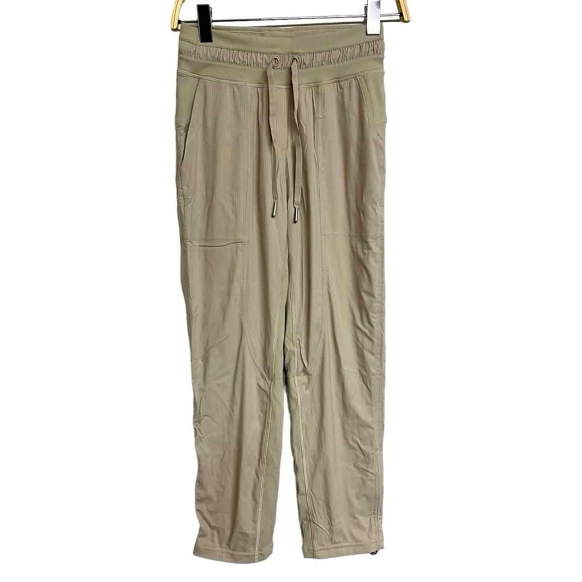 Lululemon Dance Studio Mid Rise Crop Pants in Mojave Tan