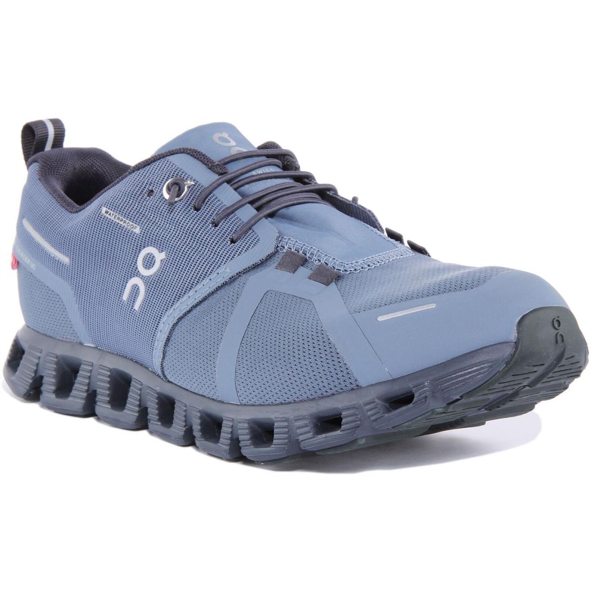 On Running Cloud 5 Waterproof Slip On Mesh Womens Sneakers Blue US 5 - 11