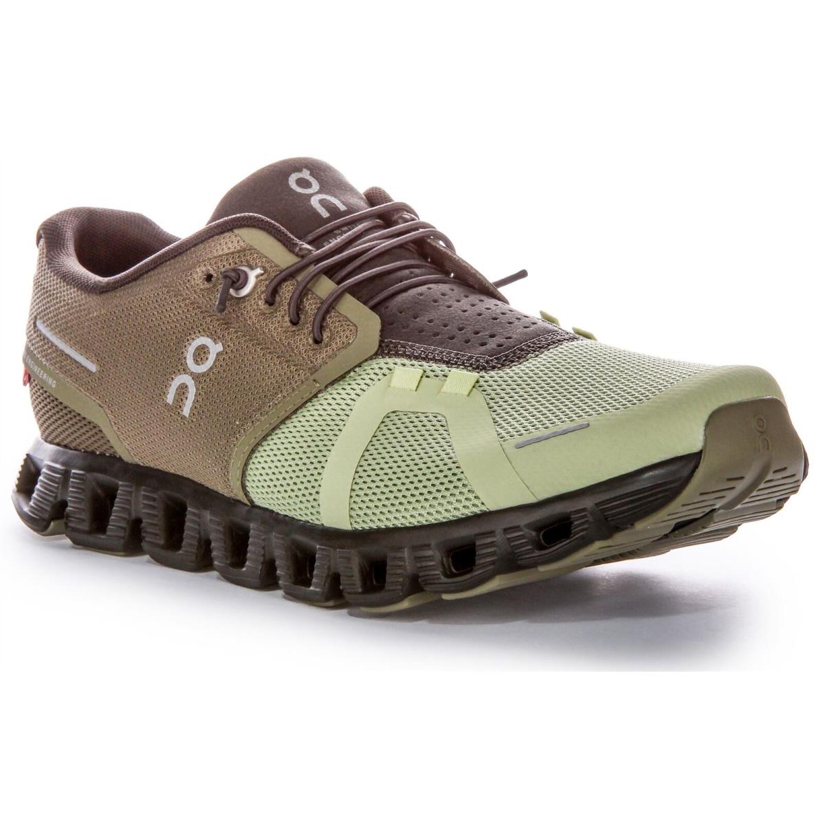 On Running Cloud 5 Reflective Shell Cloudtec Mens Sneaker Olivegreen US 6 -13