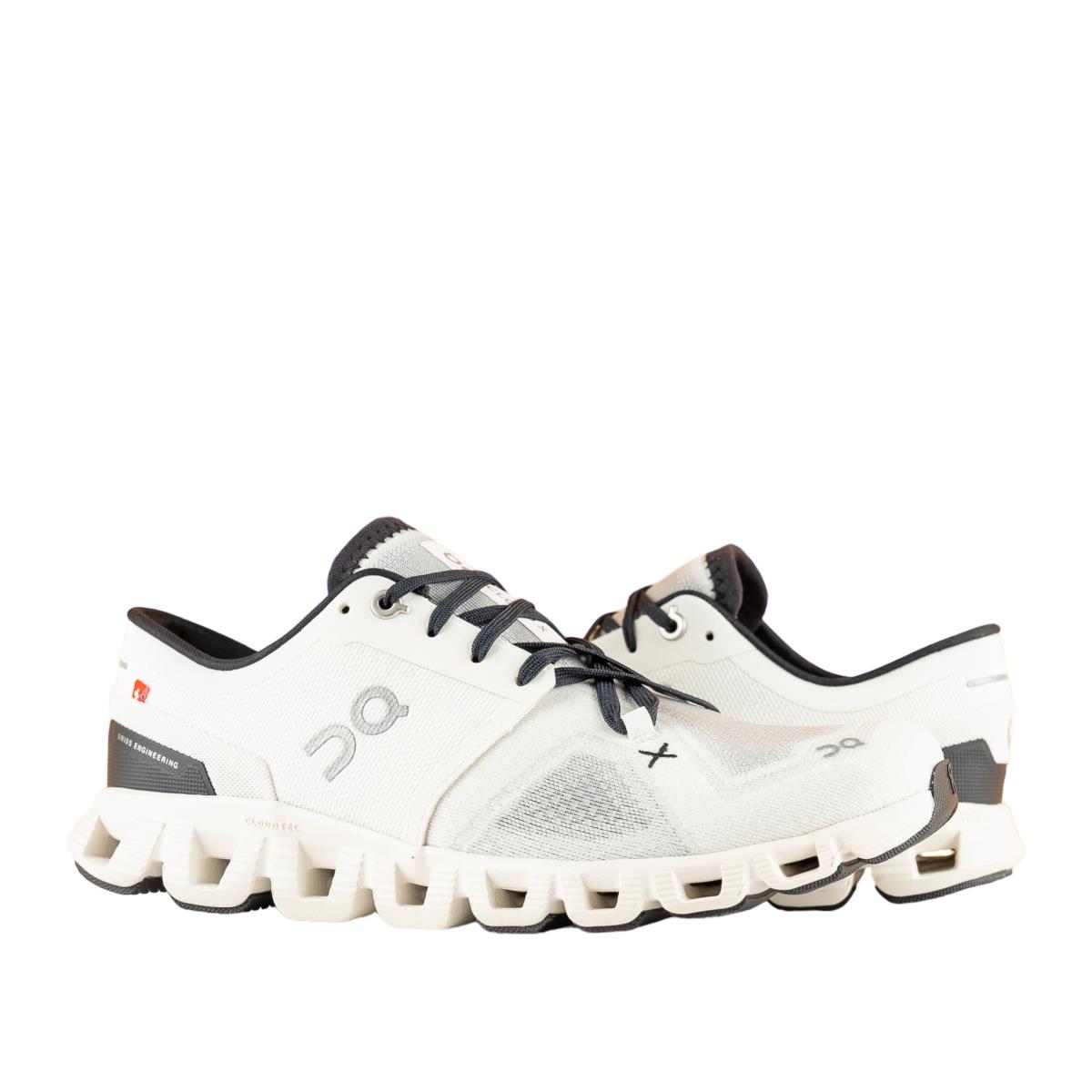 ON Running Cloud X 3 Ivory/black Men`s Running Shoes 60.98706