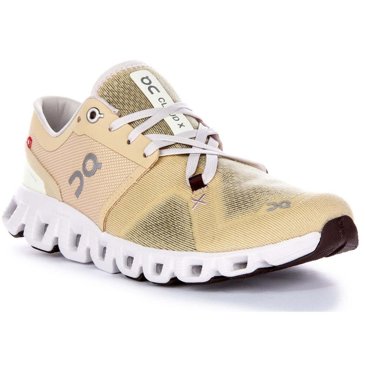 On Running Cloud X 3 Ultralight Fast Savanah Womens Sneaker Sand US 5 - 11