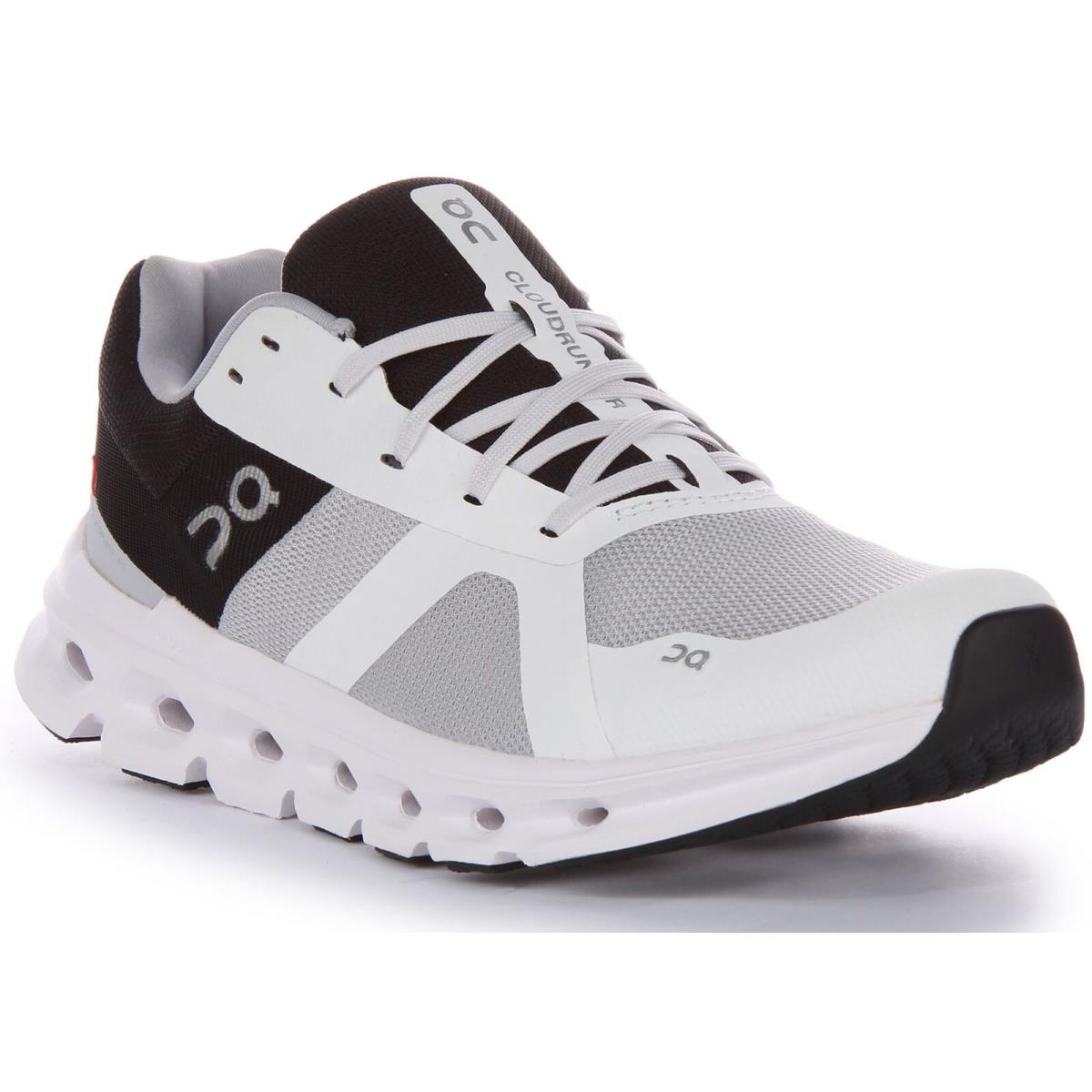 On Running Cloudrunner Cloudtec Zero Gravity Mens Sneaker White Black US 6 - 13