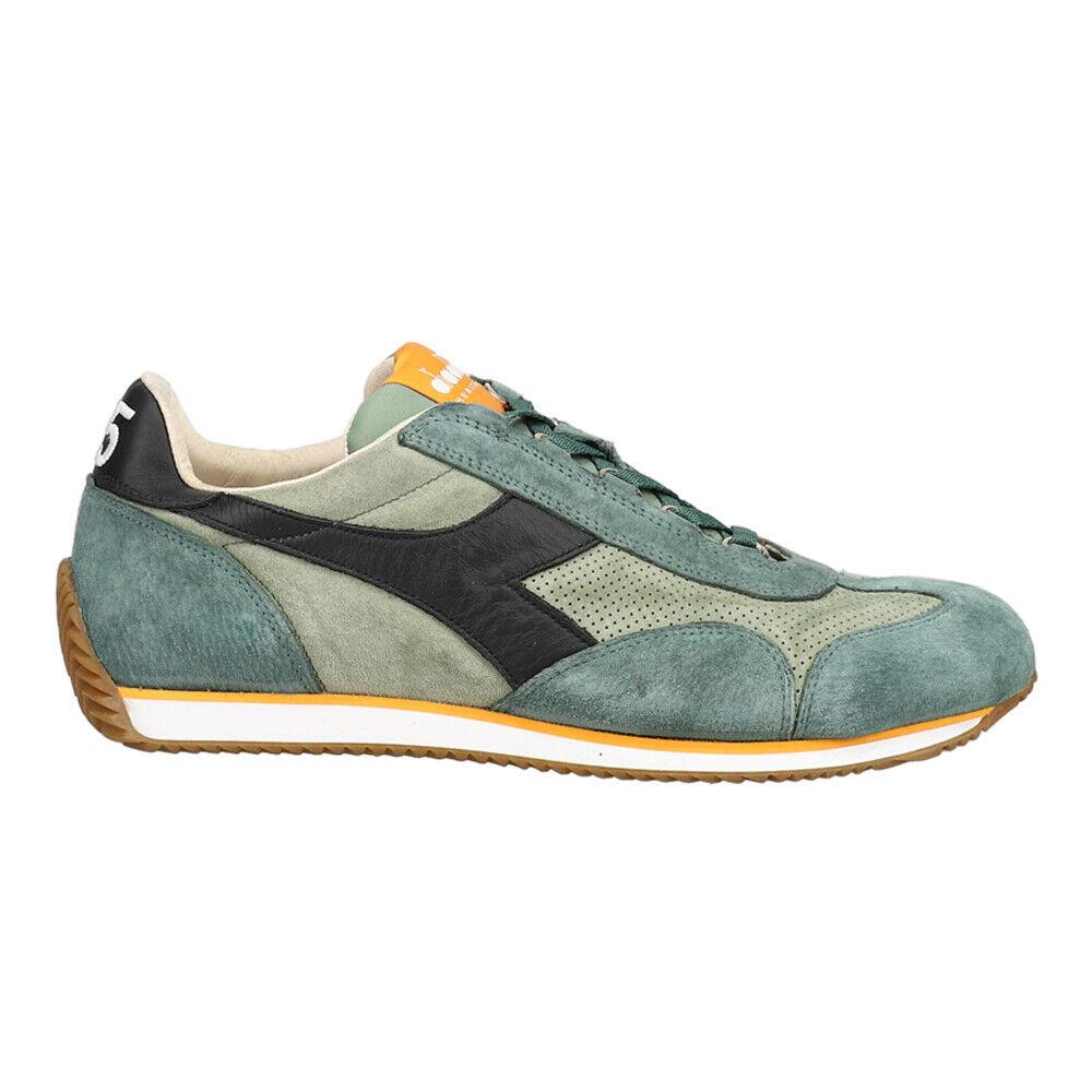 Diadora Equipe Suede Sw Lace Up Mens Green Sneakers Casual Shoes 175150-70397