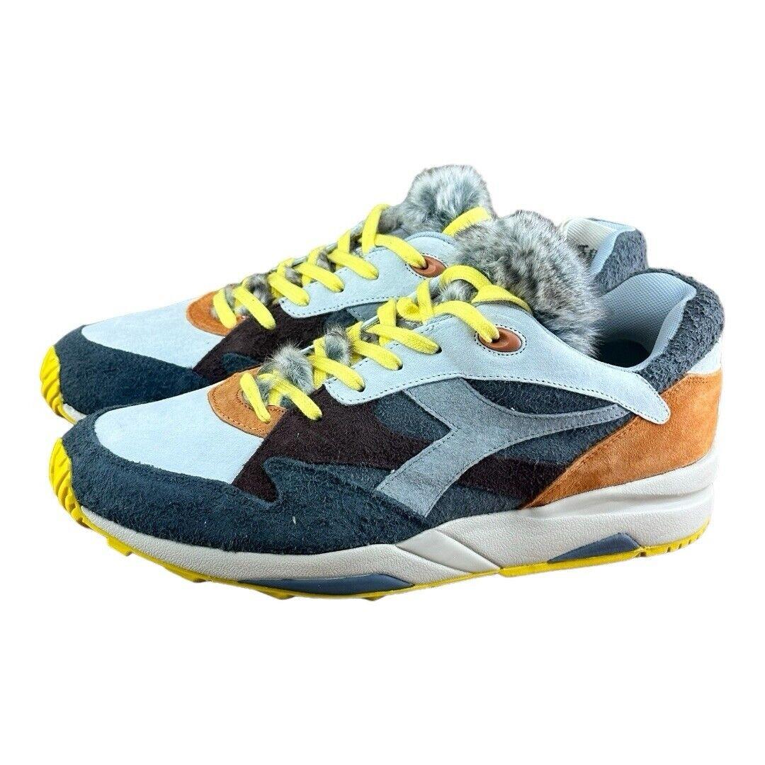 Diadora Mens Eclipse Lupo Fur Sneakers Shoes Casual Leo Colacicco 10