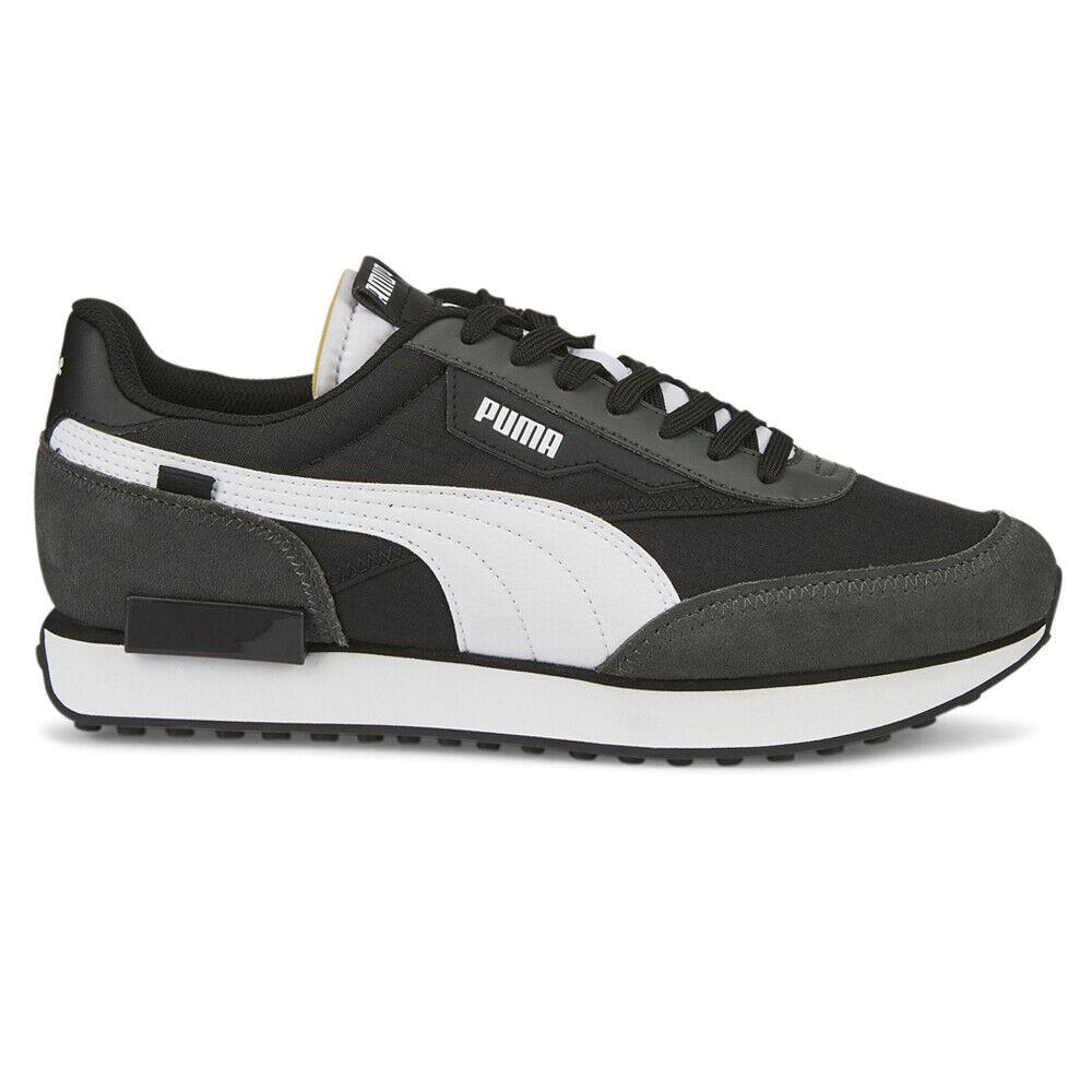 Puma Future Rider Play On Lace Up Mens Black Sneakers Casual Shoes 37114988 - Black