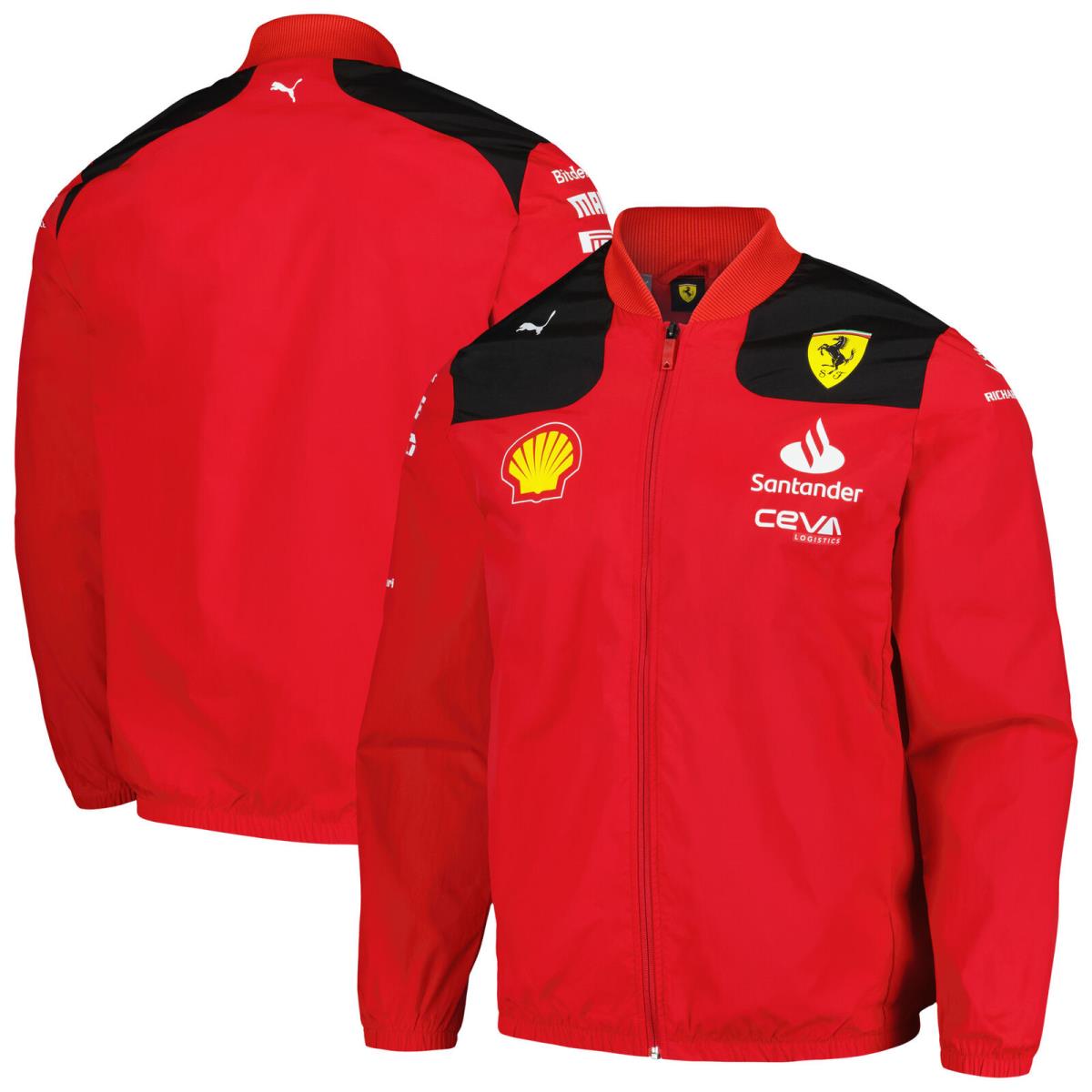 Men`s Puma Red Scuderia Ferrari Team Full-zip Jacket - Red