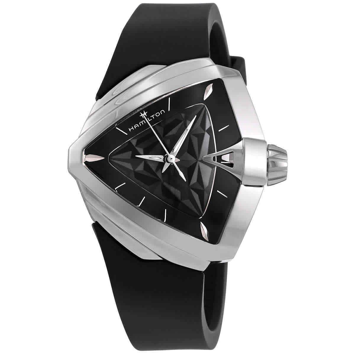 Hamilton Ventura Quartz Black Dial Ladies Watch H24251330