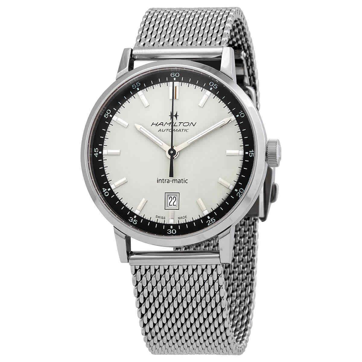 Hamilton American Classic Intra-matic Automatic White Dial Men`s Watch H38425120