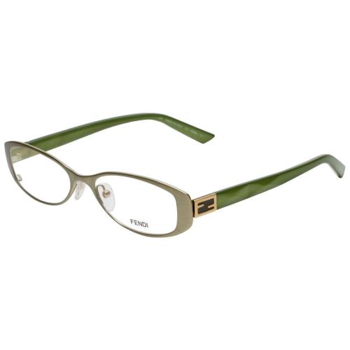 Fendi Designer Reading Glasses F899-317 in Matte Green 50mm