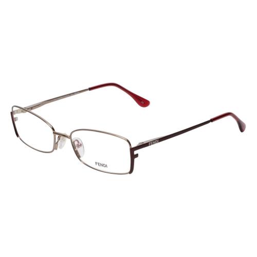 Fendi Designer Reading Glasses F960-770-52 mm in Light Bronze Red Pink