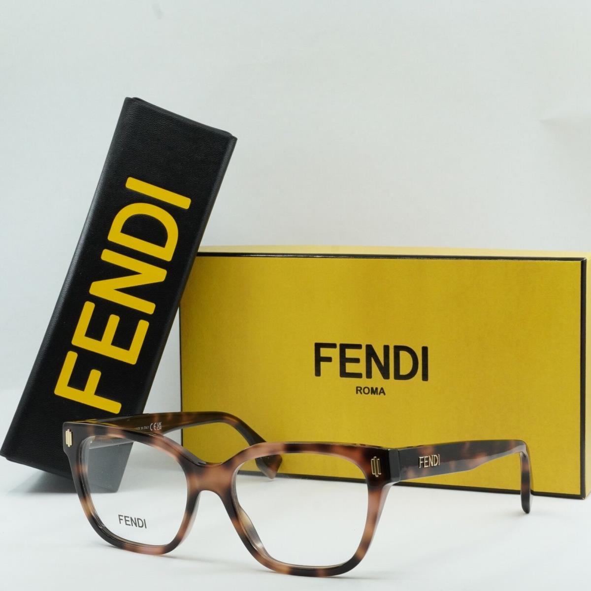 Fendi FE50055I 053 Pink Havana 52mm Eyeglasses