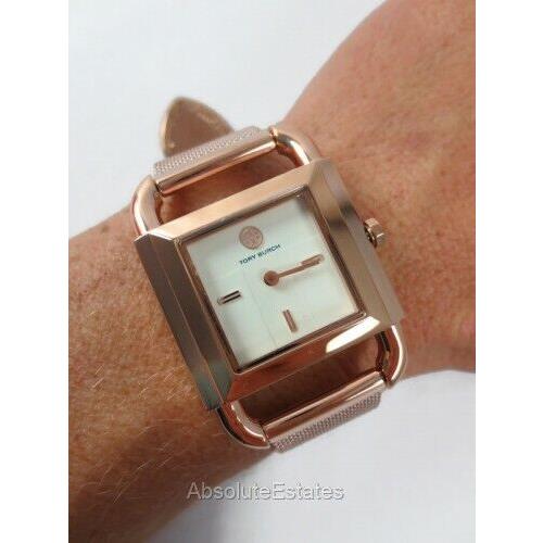 tory burch watch rose gold